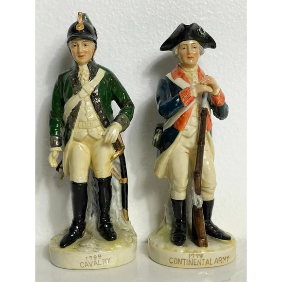 Vintage Military Calvary Continental Army Japan Soldier Porcelain Figure KW3678 - Picture 1 of 12